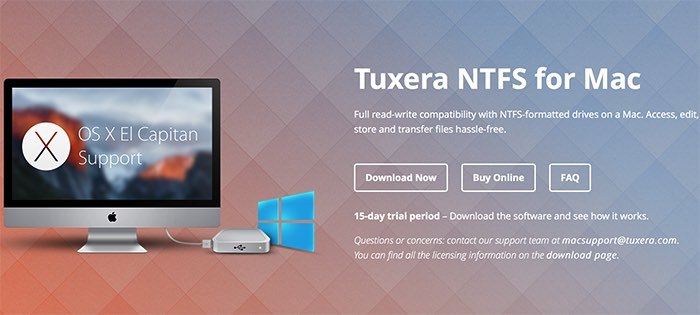 tuxera ntfs could not mount